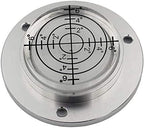 XMLEI Aluminum Alloy universal level Mini Level Round Bubble Spirit Level Diameter 50mm Height 11.5mm（1PCS） (white)
