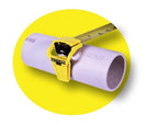 No Slip Tape Measure Hook Extension | Rubber Grip Hook for Round Edges | Measure Pipes, Columns & Curved Surfaces | Do-It-Yourself (DIY), Handyman, Construction Gift & Stocking Stuffer | USA Made
