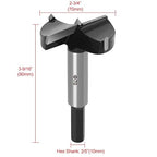 ASNOMY 2-3/4 Inch Forstner Drill Bit, Carbide Tipped Forstner Bit for Hard Wood, Wood Drilling Hole Saw Set Woodworking Hinge Cutter Tool Kits for Woods Plastic Plywood