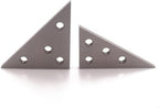 2 PCS Solid Precision 30-60-90 Degree Angle and 45-45-90 Degree Angle Plates