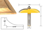 YONICO Raised Panel Cabinet Door Router Bits 3-1/8-Inch Diameter Cove 1/2-Inch Shank 12133