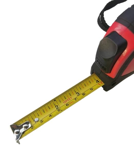 16Ft Tape Measure,Imperial and Metric Standard Expandable Tapes with Fraction Markings, Retractable, Self-Locking Blade， it Suitable for Construction ， Woodworking and DIY