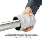 Pipe Reamer 5/16inch - 2-1/8inch O.D Tube Deburring Chamfer Tool for PVC PPR Copper Brass Aluminum Steel Pipes