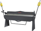 KAKA INDUSTRIAL Pan and Box Brake, 80-Inch Sheet Metal Brake Bender, 12-Gauge Mild Steel Capacity, Heavy-Duty Box and Pan Brake, Floor Model Metal Break W-8012A