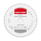 TWIN-TOWN 8-1/4-Inch 60 Teeth ATB Fine Finish Thin Kerf Saw Blade with 5/8-Inch DMK Arbor