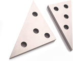 2 PCS Solid Precision 30-60-90 Degree Angle and 45-45-90 Degree Angle Plates