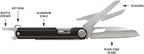 Gerber Gear Armbar Slim Cut Pocket Knife EDC Multitool with Blade, Scissors, and Bottle Opener for Camping, Onyx