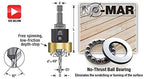 Amana Tool 82 Degree Countersink with Drill Bit Depth Stop and No-Thrust Ball Bearing, 55225, 3/8 D x 3/32 Drill D x 1/4 Inch Quick Release Hex Shank