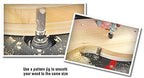 Amana Tool 45551 Carbide Tipped Flush Trim Plunge Template Router Bit 1-1/8 Dia x 2 Inch x 1/2 Shank with Upper Ball Bearing
