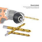 ENERTWIST Titanium Drill Bit Kit Set for Metal and Wood 230-Piece - Anti-Walking 135 Deg Tip Coated HSS from 3/64inch up to 1/2 Inch, ET-DBA-230B