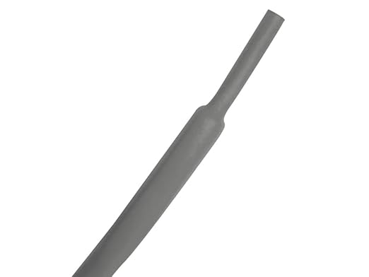 Kable Kontrol Heat Shrink Tubing - 1/8” Inch - 10' Ft Long, Gray Polyolefin - 2:1 Industrial Shrink Tube & Cable Sleeve for Electrical Wire Insulation - Rated for 600 V
