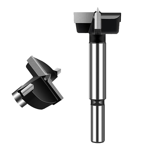 ASNOMY 1 Inch Forstner Drill Bit, Carbide Tipped Forstner Bit for Hard Wood, Wood Drilling Hole Saw Set Woodworking Hinge Cutter Tool Kits for Wood Plastic Plywood