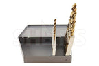Shars 1/16-1/2" by 32nds 15 Pcs M35 Cobalt Heavy Duty Black & Gold Finish Jobber Drill Set 135° Point Angle 404-2205 P(