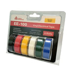 Avery Dennison Electrical Tape, 6 Rolls General Use PVC Electric Tape, UL/CSA Listed 3/4 in x 66 ft Insulating Vinyl Tape for Electrical, Repairs, Automotive and Equipment, EE-100, Multi Colored