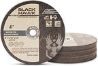 BHA Metal and Stainless Steel Cut Off Wheels for Die Grinders, 4” x 1/32” x 3/8” - 25 Pack