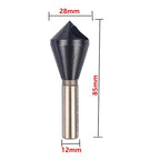 Cobalt Single End Countersink Drill Bits Set, TiAlN Coated 90 Degree Heavy Duty M35 Countersink Chamfer Tool for Metal, Stainless Steel, Copper, Wood, Fiberboard, 15-20MM