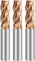 Metric Micrograin Carbide Square End Mill Set CNC Router Bits Metal Drill Bit 4 Flute 7.0MM 【 ≈0.27559 inch】 HRC55° for Milling Alloy Steels Hardened Steel, Metal Milling Cutter