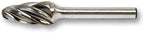 Benchmark Abrasives Ball Shape Premium Tungsten Carbide Burr with 1/4 Inch Shank Aluminum Cut Rotary Tool, Engraving Tool for Non-Metals Shaping Carving (SF-5NF)
