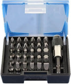 31 pc Impact Ready Security Screwdriver Bit Set Kit with Quick Release Chuck