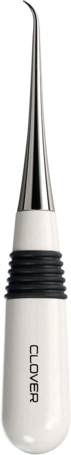 Clover 4880 Curved Awl for Sewing,White/Silver