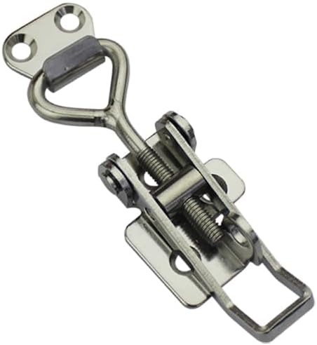 SYINE Adjustable Buckle Cabinet Boxes Lever Handle Toggle Catch Latch Lock with Screws,2 Pcs (3S,Range:126-148mm)