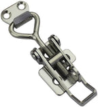 SYINE Adjustable Buckle Cabinet Boxes Lever Handle Toggle Catch Latch Lock with Screws,2 Pcs (3S,Range:126-148mm)