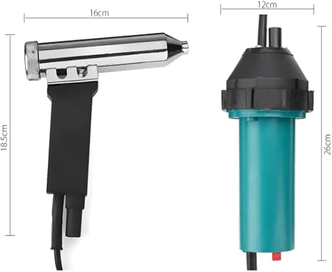 Beyondlife 1080W Plastic Heat Welding Hot Air Torch Welding with Nozzle Hose Kit for Welding Machine, Adjustable Temperature