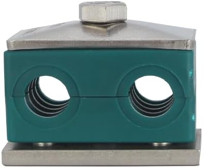 3/4" Tubeclo Twin Series Pipe Clamp, Polypropylene with Galv Plated Steel Hardware, Weld Mounting