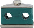 32MM Twin Series Clamp, Polypropylene with Galv Plated Steel Hardware, Weld Mounting