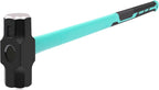 Sledge and Club Hammer with Heavy Duty Construction, Ergonomic No-Slip H-Grip Handle, Fiberglass Core, High Strength Steel for Construction,Land Management, Yard Work (B-8LB)
