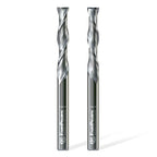 FivePears Up&Down Cut Spiral Router Bits Set for CNC, 1/4 inch Cutting Diameter and 1-1/4 inch Cutting Length 1/4 inch Shank Carbide End Mill Router Bit for Wood Carving Engraving Grinding Grooving