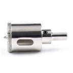 Drilax 1-3/4" Diamond Hole Saw | 1.5" Cutting Depth | Removable Pilot Pin & Triangular 3/8" Shank | Wet Drilling for Ceramic, Porcelain, Tile, Quartz, Granite, Marble | Drains & Conduits