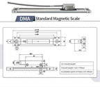 3-Axis Digital Readout Display, Linear Magnetic Scale Kit for Milling Machine (10"x22"x28" 3 Axis DRO)