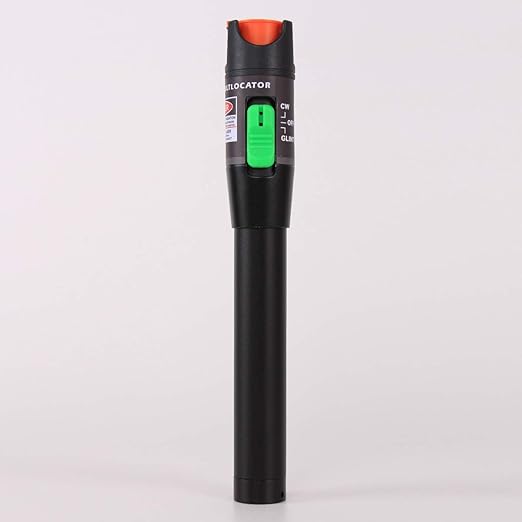 2PCS Visual Fault Locator 50KM Range, VFL Tester Kit - Includes Single Mode 9/125um FC Male to LC Female Adapter and Red Light Pen for Fiber Optic Cable Network Testing