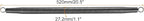 MECCANIXITY Spring Tube Bender OD 27.2 mm/1.1" Steel Spring Pipe Bending Tubes 520 mm/20.5" Long for 1" PVC Pipe(ID 28.2 mm) Home Renovations, Electrician Wiring Bending Pipe