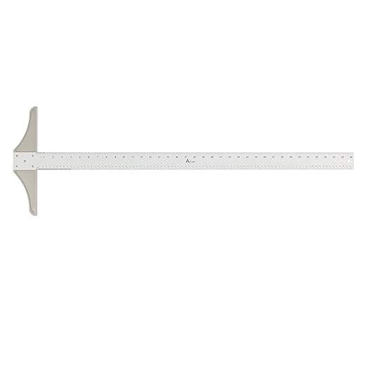 Acurit 36 Inch Aluminum T-Square – Professional Drawing and Drafting Tool with Clear Acrylic Edge for Precision Cutting, Measuring, and Design
