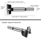 ASNOMY 1-1/8 Inch Forstner Drill Bit, Carbide Tipped Forstner Bit for hard Wood, Wood drilling Hole Saw Set Woodworking Hinge Cutter Tool Kits for Wood Plastic Plywood