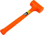 Stark USA 2LBS Dead Blow Hammer Grip Mallet Hammer Checkered Handle Spark and Rebound Resistant with 2-pounds Head, Orange