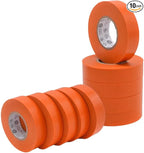 WOD ETC766 Professional Grade General Purpose Orange Electrical Tape UL/CSA Listed core. Vinyl Rubber Adhesive Electrical Tape: 3/4inch X 66ft. - Use at No More Than 600V & 176F (Pack of 10)