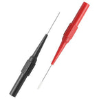 10pcs 0.7mm Back Probe Pins, Electrical Needle Probes, Insulation Piercing Pin Test Probes, 4mm Banana Socket Connection Multimeter Back Probes (Black, Red)