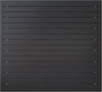 NeatiEase Slatwall Panel Wall Storage Systems, 4 x 4ft Slat Wall Paneling Garage Wall Organizer, Heavy Duty Wall Mounted PVC Wall Rack (Black)