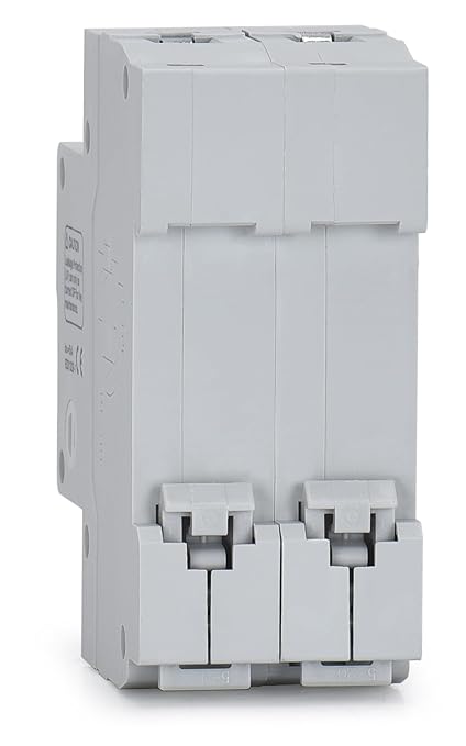 Ground Fault Circuit Breaker, 32 Amp 120V AC DIN Rail Mount Residual Current Circuit Breaker, Thermal-Magnetic Trip, Earth-Leakage Protection 30mA 1PN RCBO C32