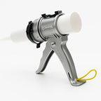SILIGUN™ PRO Compact 24:1 Caulking Gun - No Drip Caulk Gun - Patent Design - Lightweight Aluminum Frame - Works with all 10 oz Tubes (SILIGUN PRO Scraper Kit)