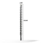 CSOOM SDS Plus Rotary Hammer Drill Bit 5/8"x12.2", Professional Concrete Drill Bit for Concrete, Brick, Stone and Cement Walls