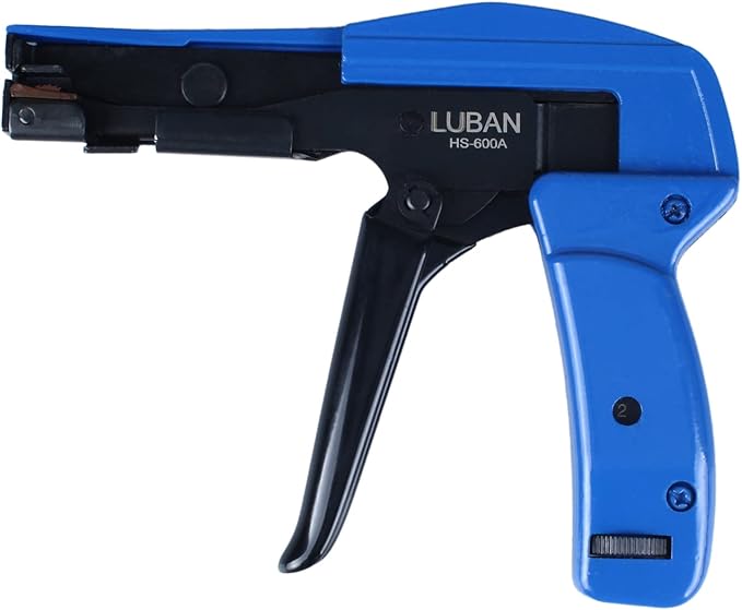 Cable Wire Tie Gun With Cable Ties, Professional Fastening Cable Install and Cut Plastic Nylon Ties Tool