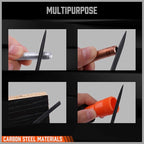 HORUSDY 6-Pieces Needle File Set, Hand Metal Files, Alloy Strength Steel Include Flat, Flat Warding, Square, Triangular, Round, and Half-Round File.