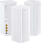 Tenda AX3000 WiFi 6 Mesh System Nova MX12 - Whole Home Covers up to 7000 sq.ft - Dual-Band Mesh Network for 160+ Devices - 1.7 GHz Quad-Core CPU - Replaces Wireless Router - 3-Pack(2025 New Version)