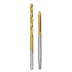6-32 UNC Tap and #36 Drill Bit Kit, M2 HSS Drill and Tap Set, Combination of Drill and Tap Kit for Metal