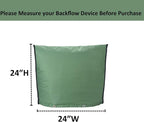 Outdoor Backflow Preventer Insulation Cover，Insulated Pouch for Winter Pipe Freeze Protection Sprinkler Valves in Snow or Sun Exposure, Waterproof Sprinkler Valve System Cover (24 " W x 24 " H,Green)