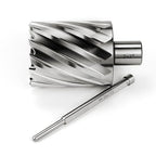 OSCARBIDE 2"x2"Annular Cutter,3/4 inch Weldon Shank,2 inch Cutting Diameter 2 inch Depth of Cut,2 Flat Mag Drill Bit with Pilot Pin for Magnetic Drill Press,1 Piece